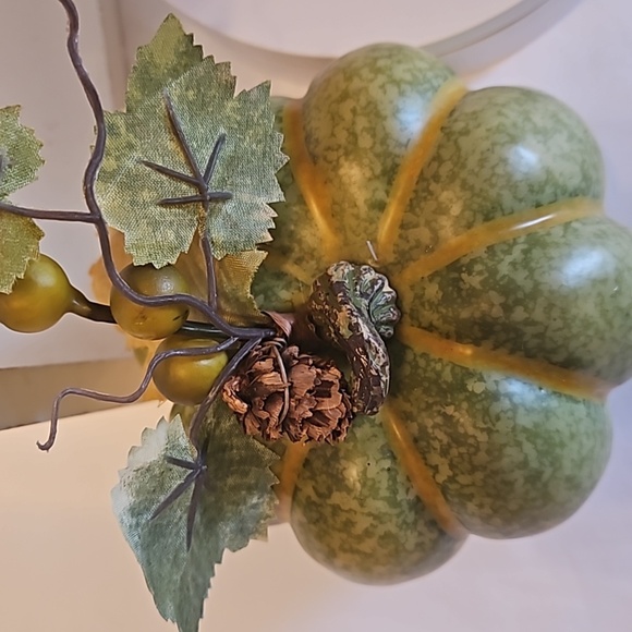 Hand Crafted crochet farmhouse fall decor harvest faux pumpkins upcycled holiday - Picture 11 of 16